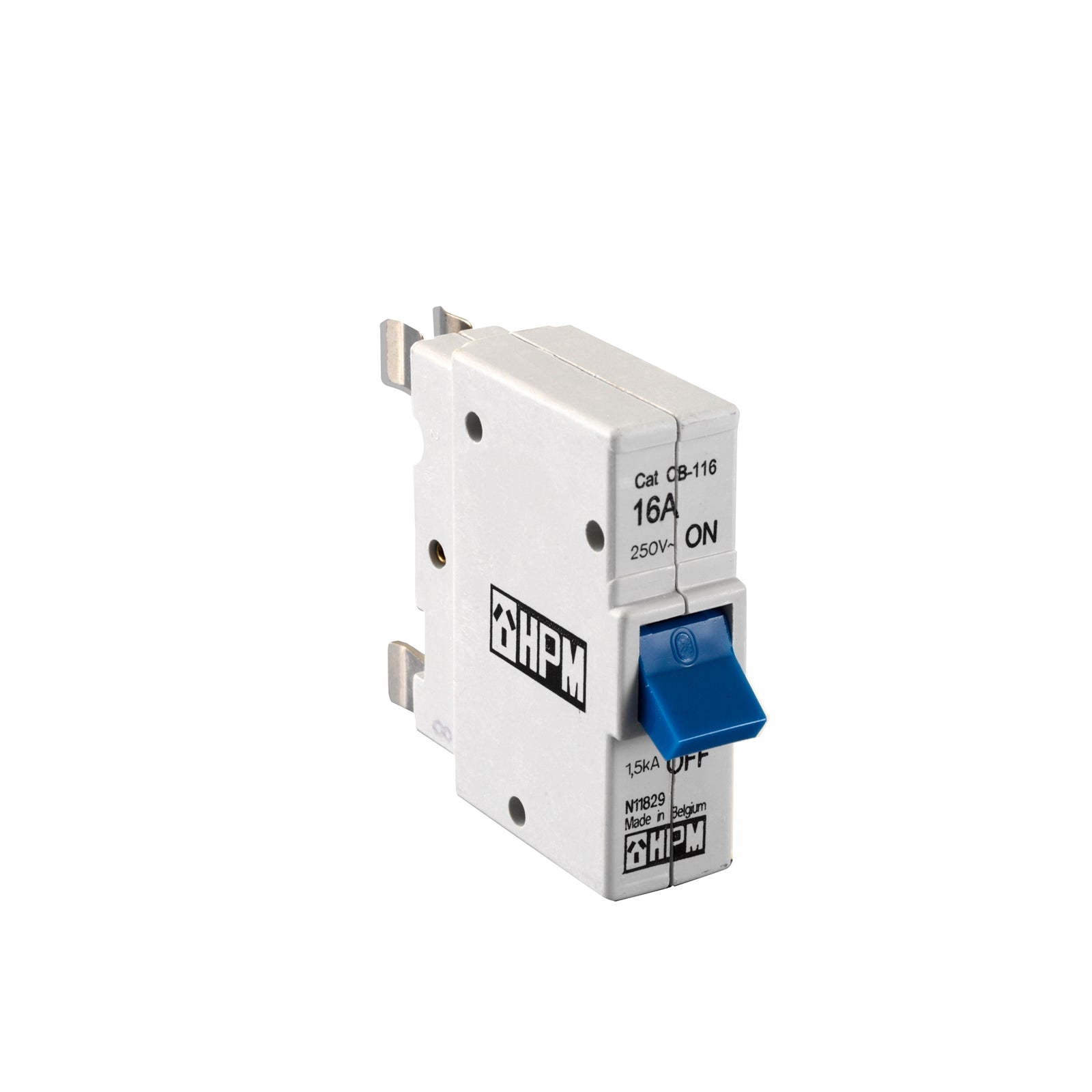 HPM Plug-In Circuit Breaker 16A, Blue Single Pole CDCB116