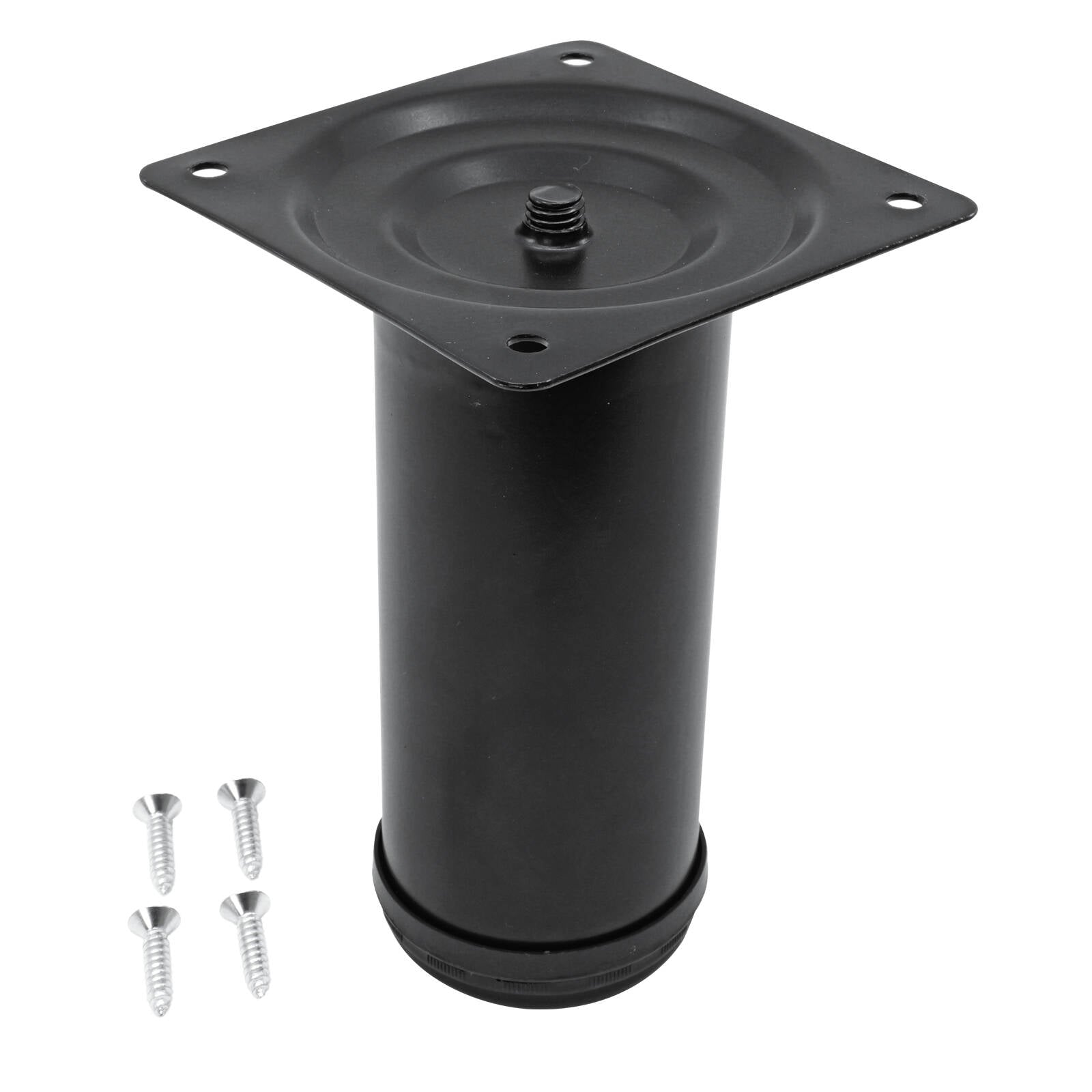 Adoored 60 x 150mm Black Round Steel Table Leg
