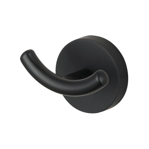 Mondella Resonance Double Robe Hook 70mm - Matte Black - Metal - SuperSaverAU - view 1