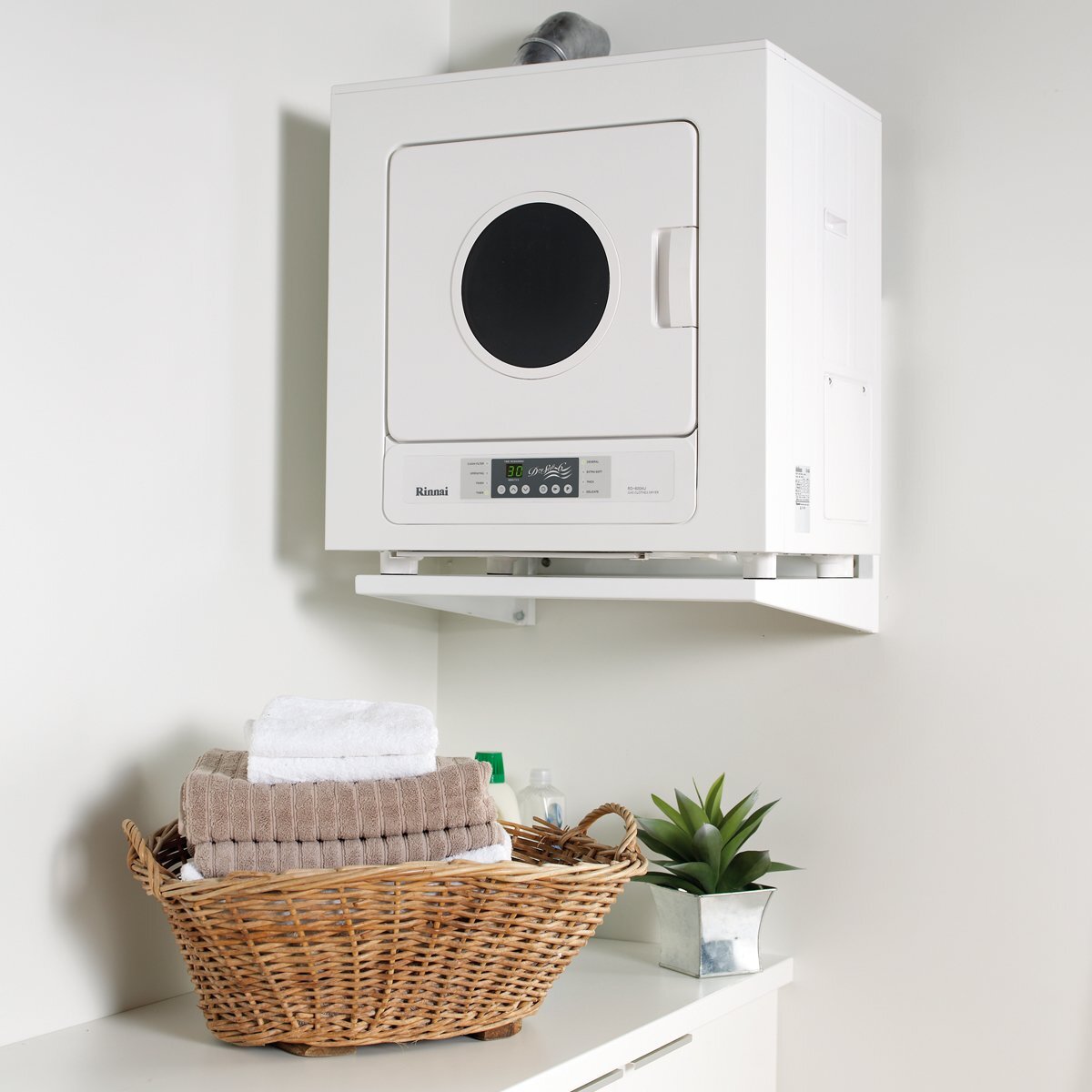 Rinnai 6kg Dry-Soft 6 LPG gas clothes dryer - quick drying, auto-sensing, stainless steel drum - DRYSOFT6L