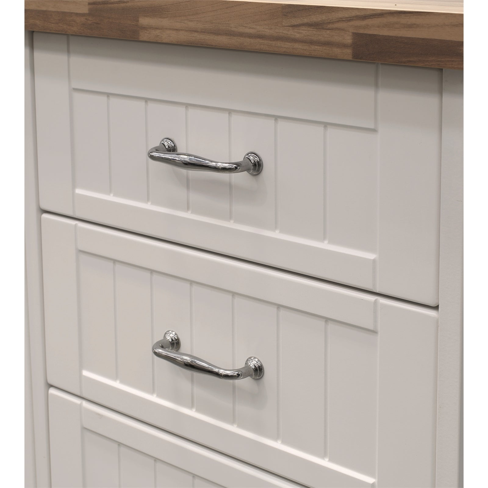 Prestige 96mm Chrome Plated Zinc Alloy Hampton Cabinet Handle - 4 Pack