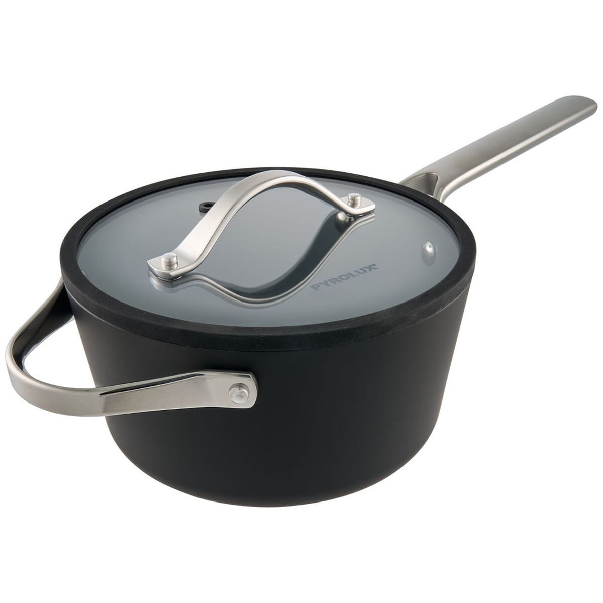 Pyrolux NexGen 20cm Saucepan with Lid and Helper Handle 2.8L - Ebony Ceramic, Induction Base - 11507