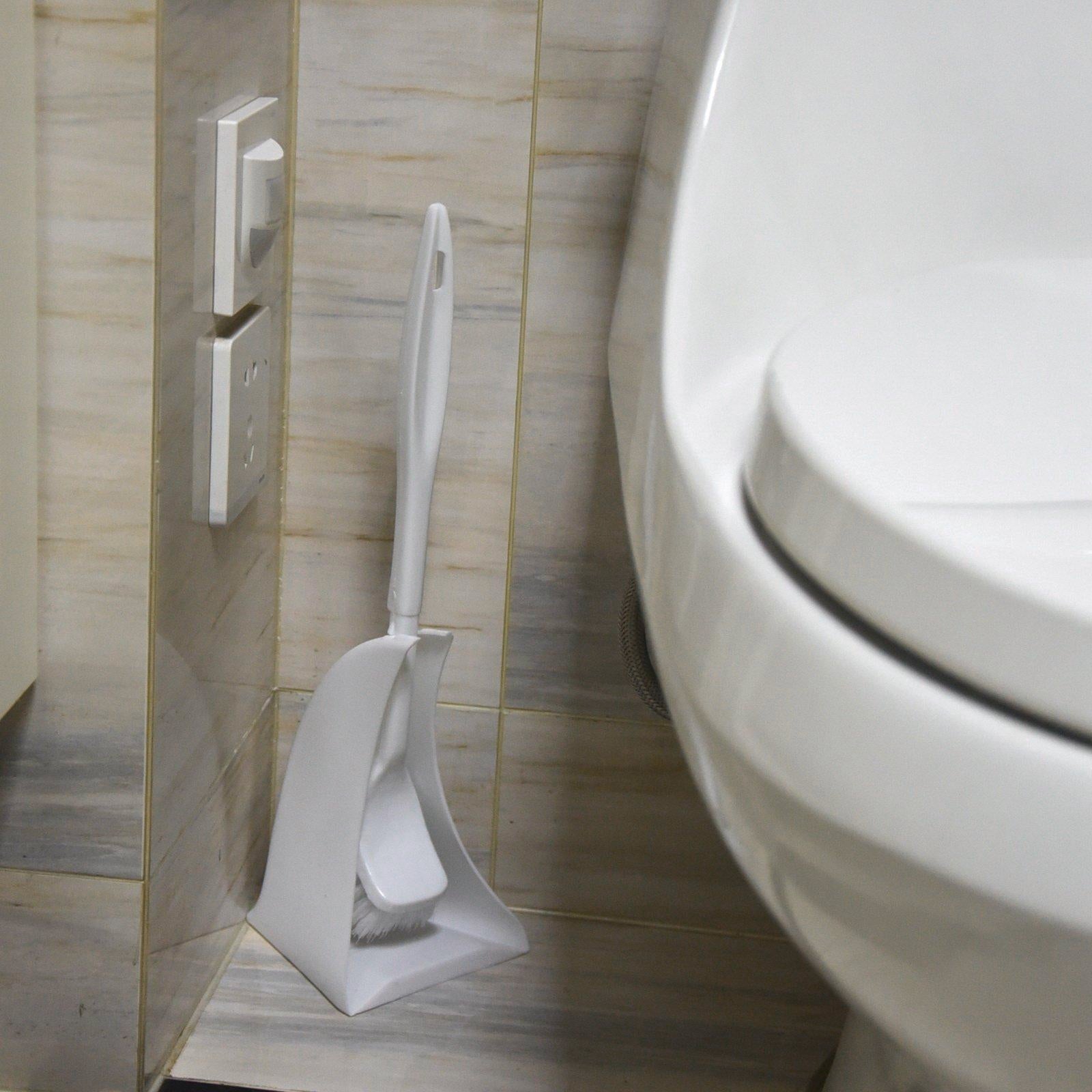 All Set 125mm White Polypropylene Toilet Brush Set