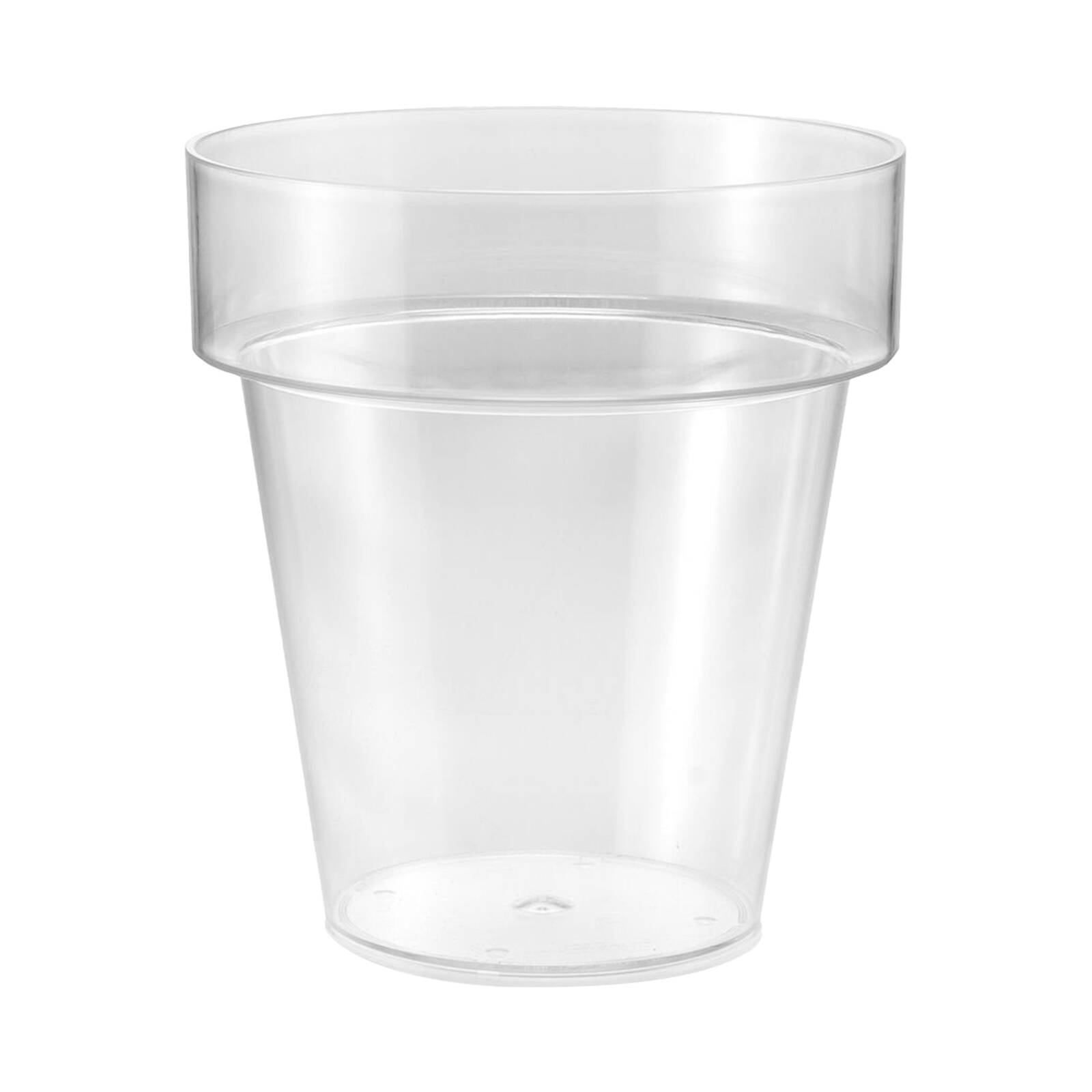 Eden 20cm Clear Round Planter 4L Polypropylene