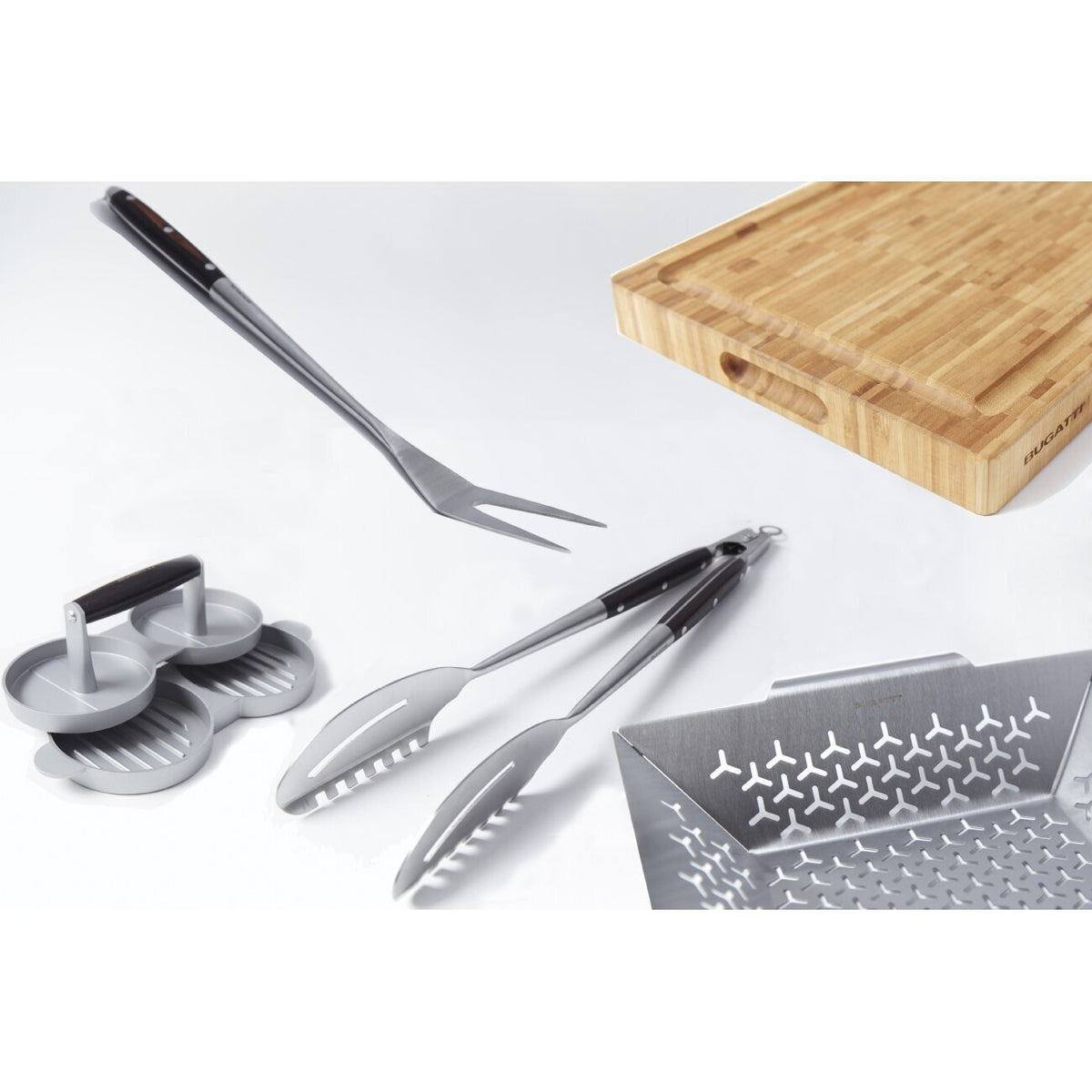 Bugatti Pakka bamboo cutting board - Bamboo finish - 1kg weight - ZM-08360