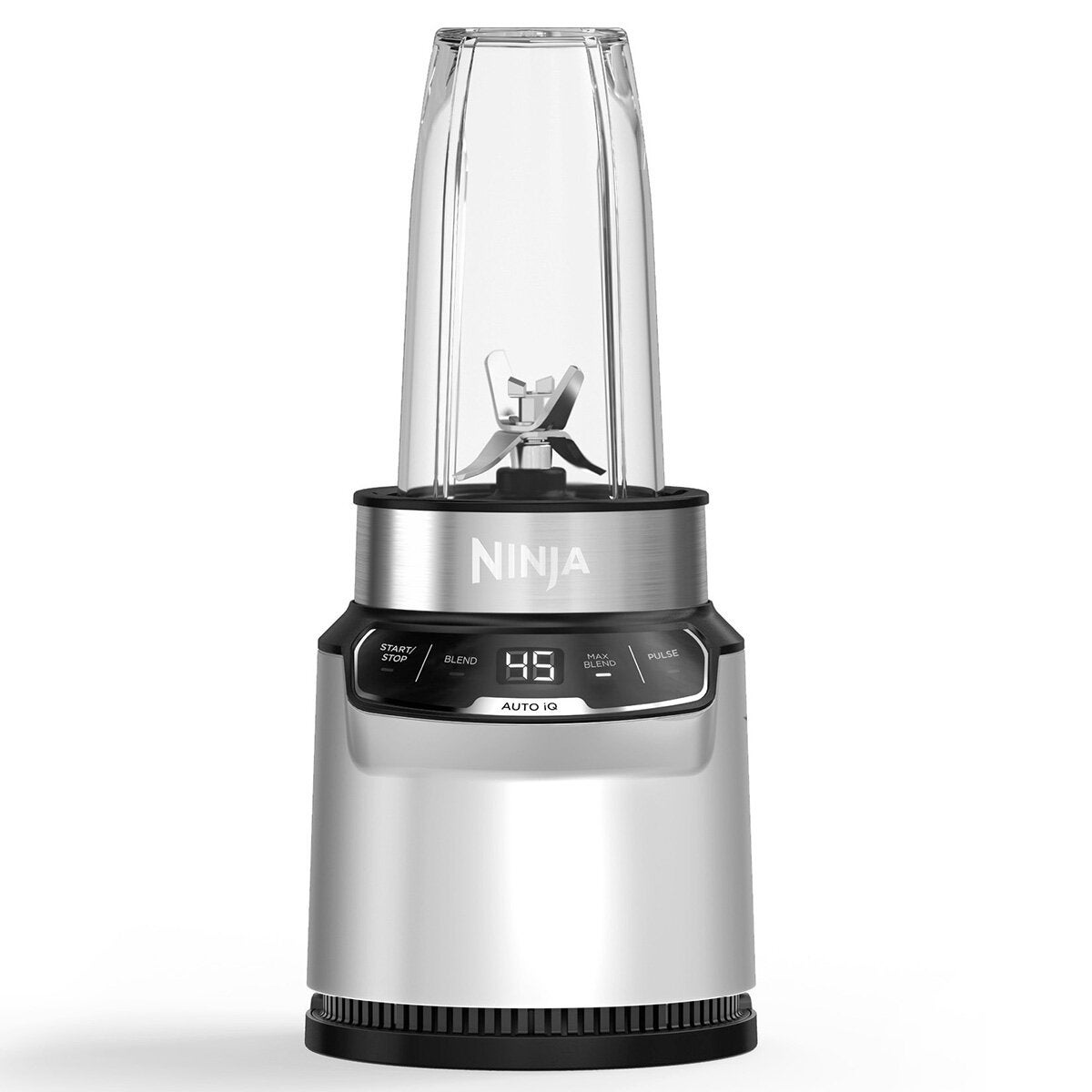 Ninja Nutri Blender Pro with Auto-iQ 1000W - Cloud Silver - Three Single-Serve Cups - BN500