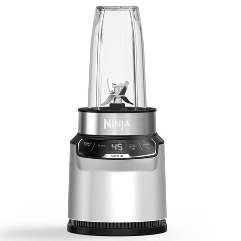 Ninja Nutri Blender Pro with Auto-iQ 1000W - Cloud Silver - Three Single-Serve Cups - BN500