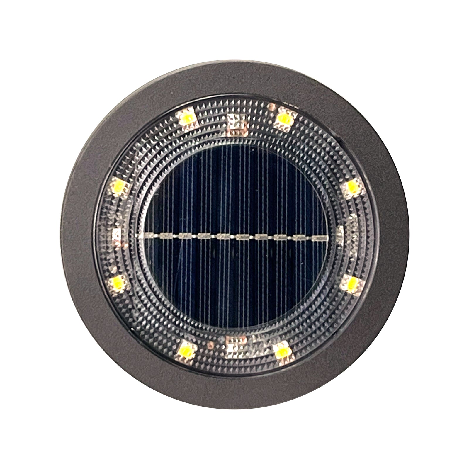 Luxzone LED Solar Disc Light 4 Pack 115.8mm Brown Weather Resistant Outdoor