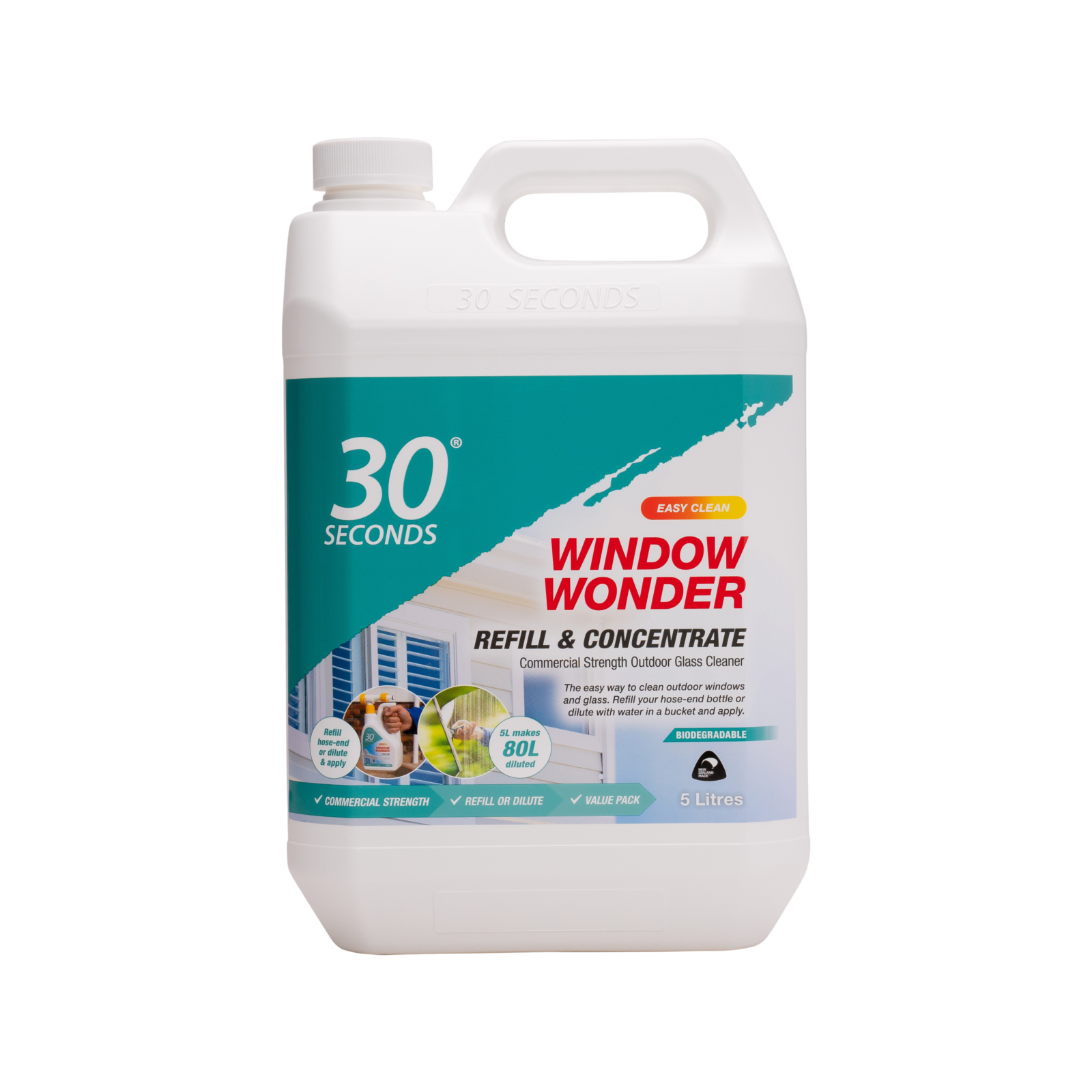30 Seconds 5L Window Wonder Refill & Concentrate