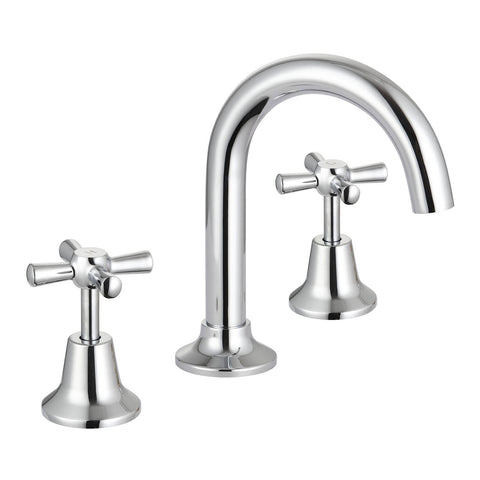Mondella Cadenza Chrome 1/2 Turn Basin Set 7.5L/min WELS 4 Star