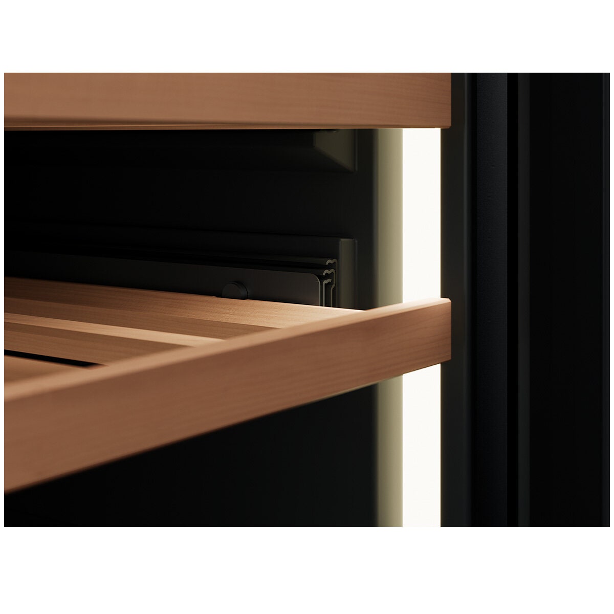 Vintec 40 Bottle Dual Zone Wine Fridge - Black, UV-Protected Glass Door, Inverter Compressor - VWD820SCB-X