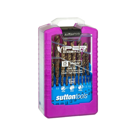 Sutton Tools Viper Cobalt 25 Piece Metric Drill Bit Set
