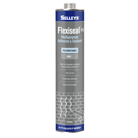Selleys Flexiseal FC Polyurethane Sealant & Adhesive Grey 310ml