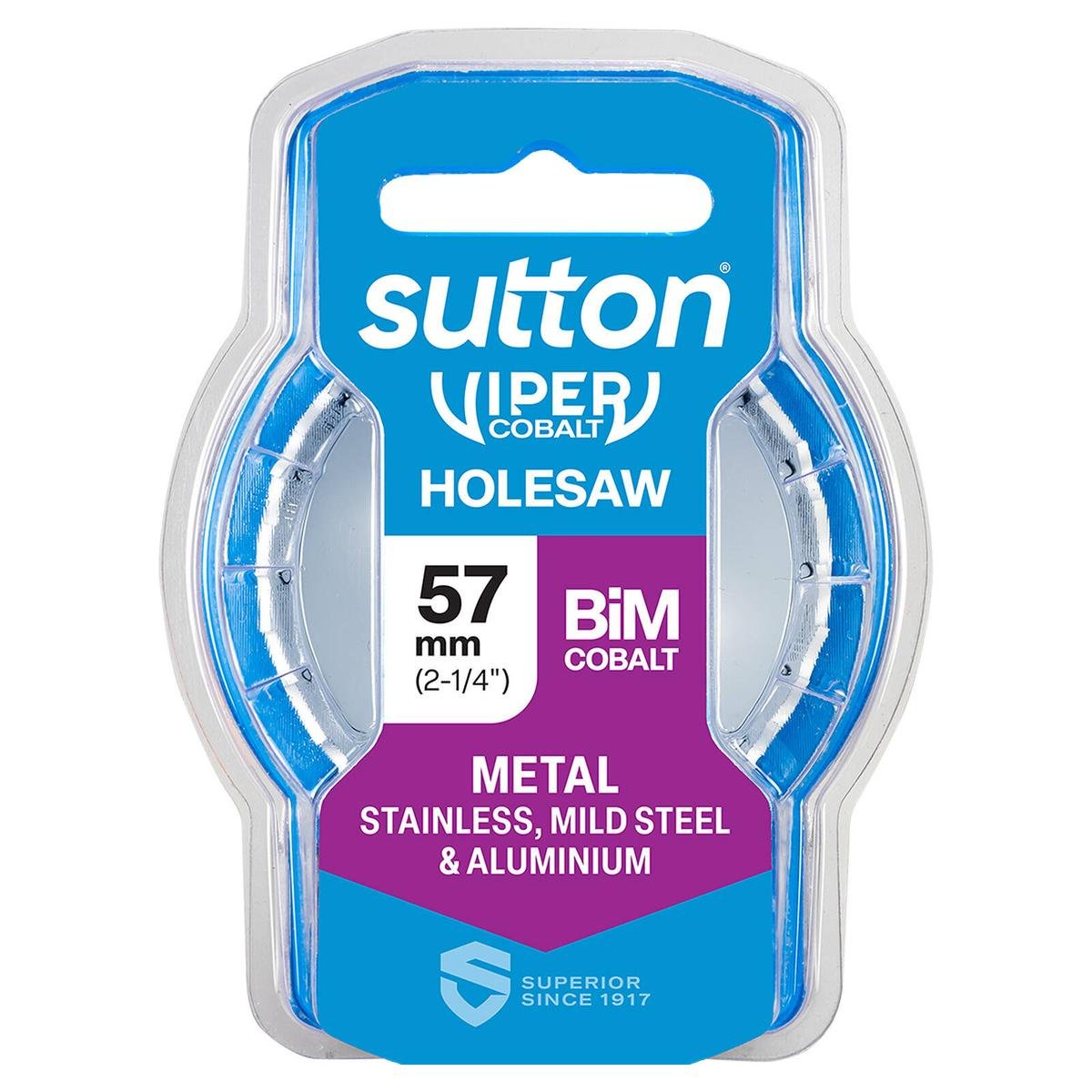 Sutton Tools Viper Cobalt Bi-Metal Holesaw 57mm