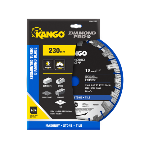 Kango 230mm Segmented Turbo Diamond Saw Blade KDB230ST