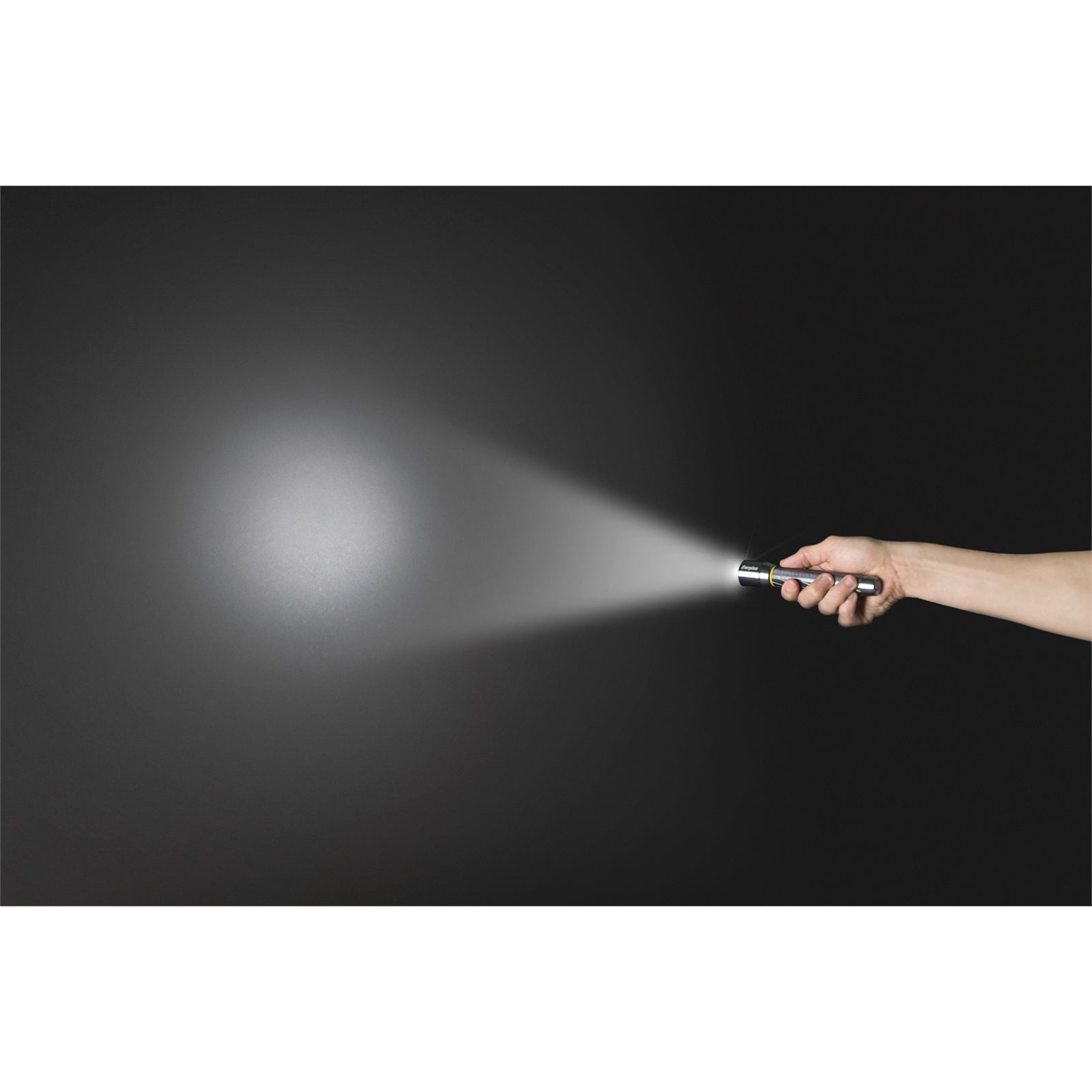 Energizer Vision HD 400 Lumen Metal LED Torch, Digital Focus & Strobe, Silver (PMHH21)