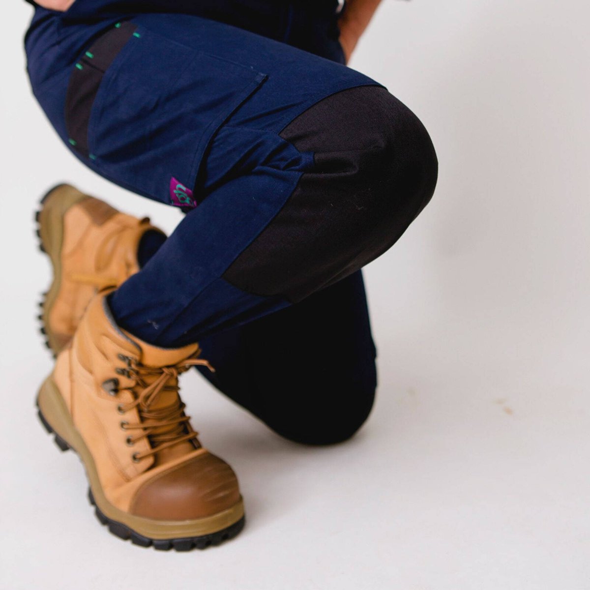 Green Hip Skinny Flex Pants - Size 22 - Navy Blue - High Rise - Utility Pockets - SuperSaverAU - view 5