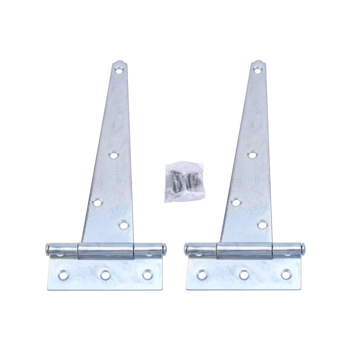 Syneco 200mm Light Duty Tee Hinge 2 Pack Zinc Plated Easy Install - SuperSaverAU - view 1