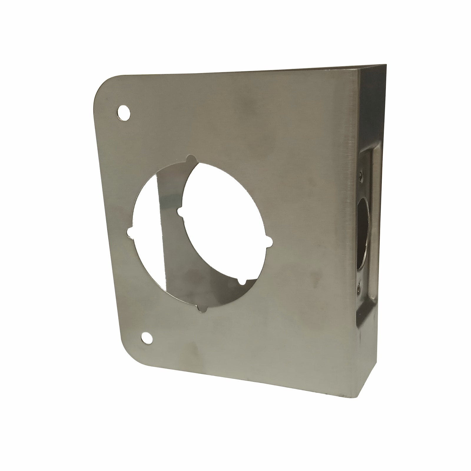 Adoored 60mm 1 Hole Backset Door Reinforcer Stainless Steel Silver