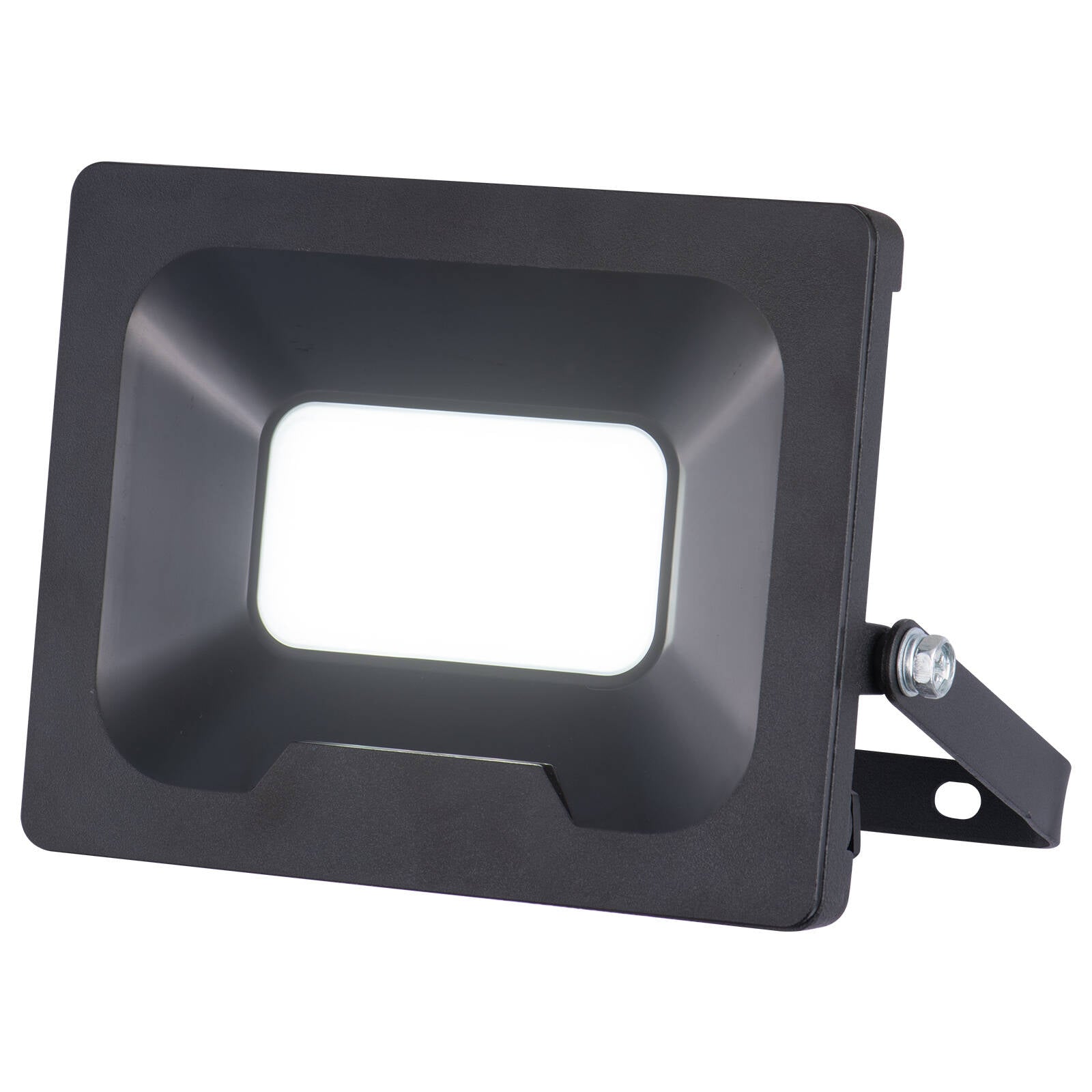 Arlec 30W LED Security Floodlight Black Aluminium Outdoor FL353