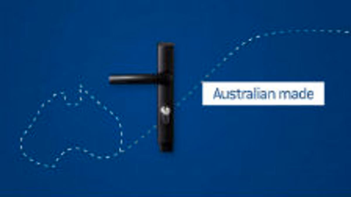 Gainsborough Austral Lock Elegance Push 2 Go - 2 Keys - 195mm x 115mm - Black Satin - SuperSaverAU - view 3