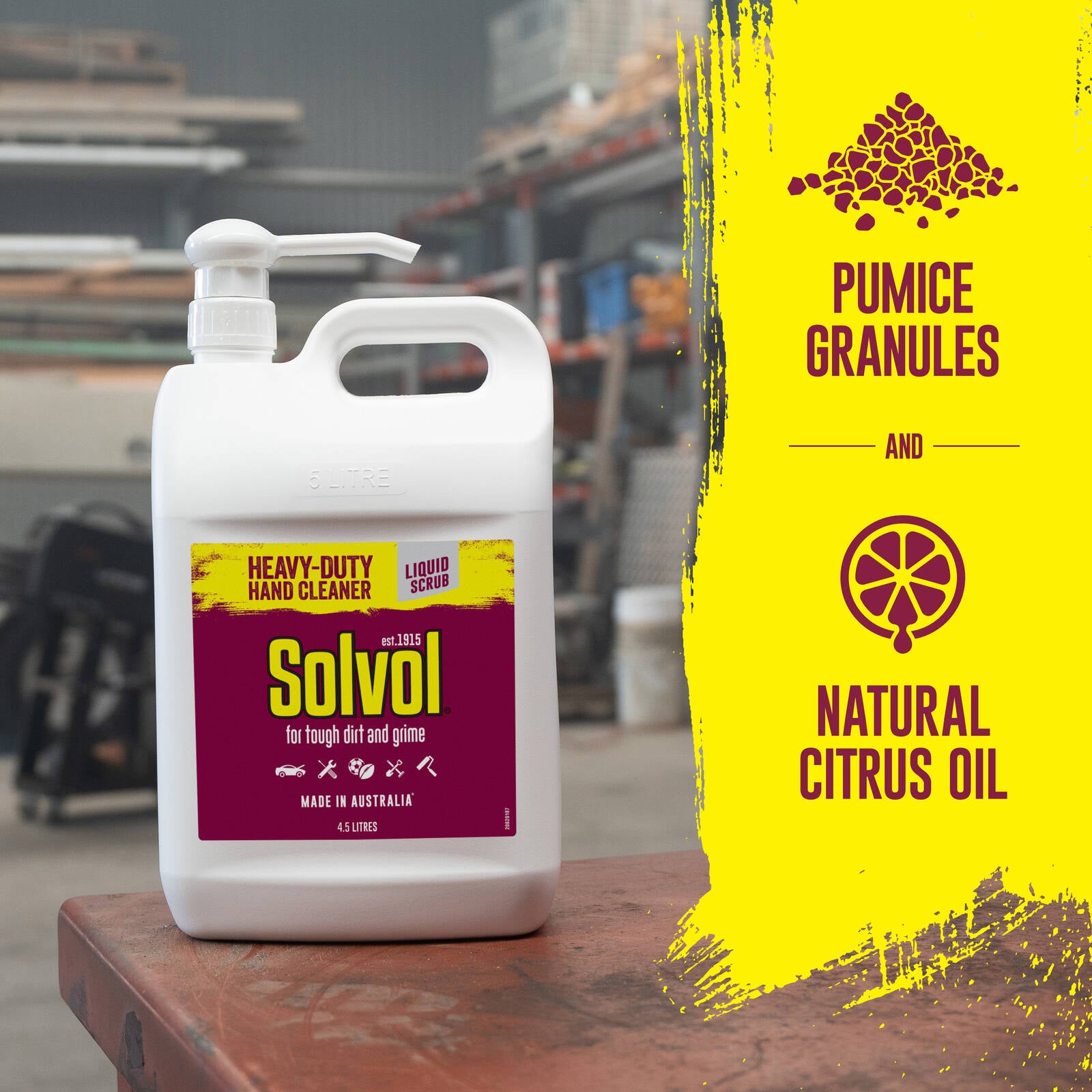 Solvol Citrus Liquid Hand Cleaner 4.5L