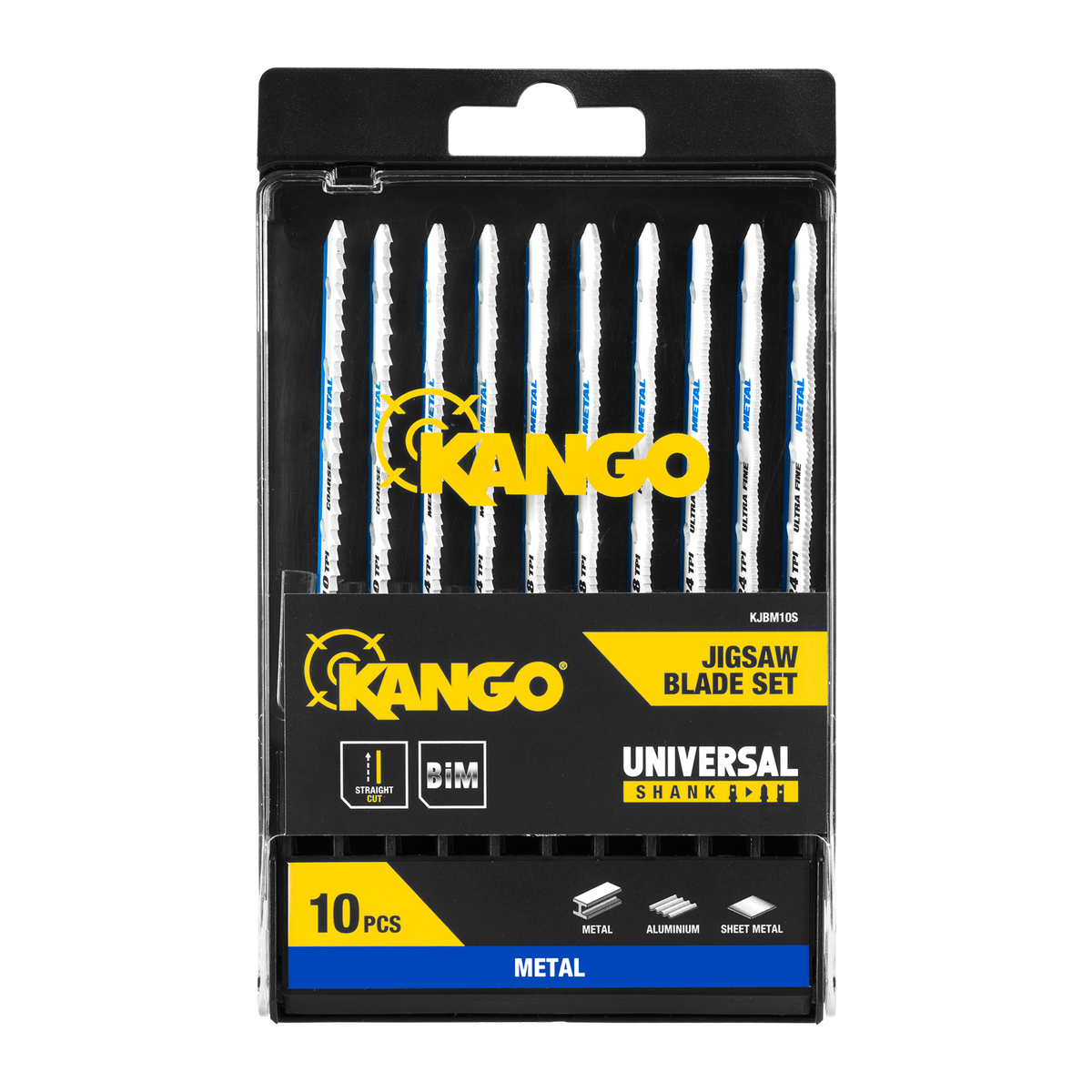 Kango 10 Piece Metal Jigsaw Blade Set KJBM10S