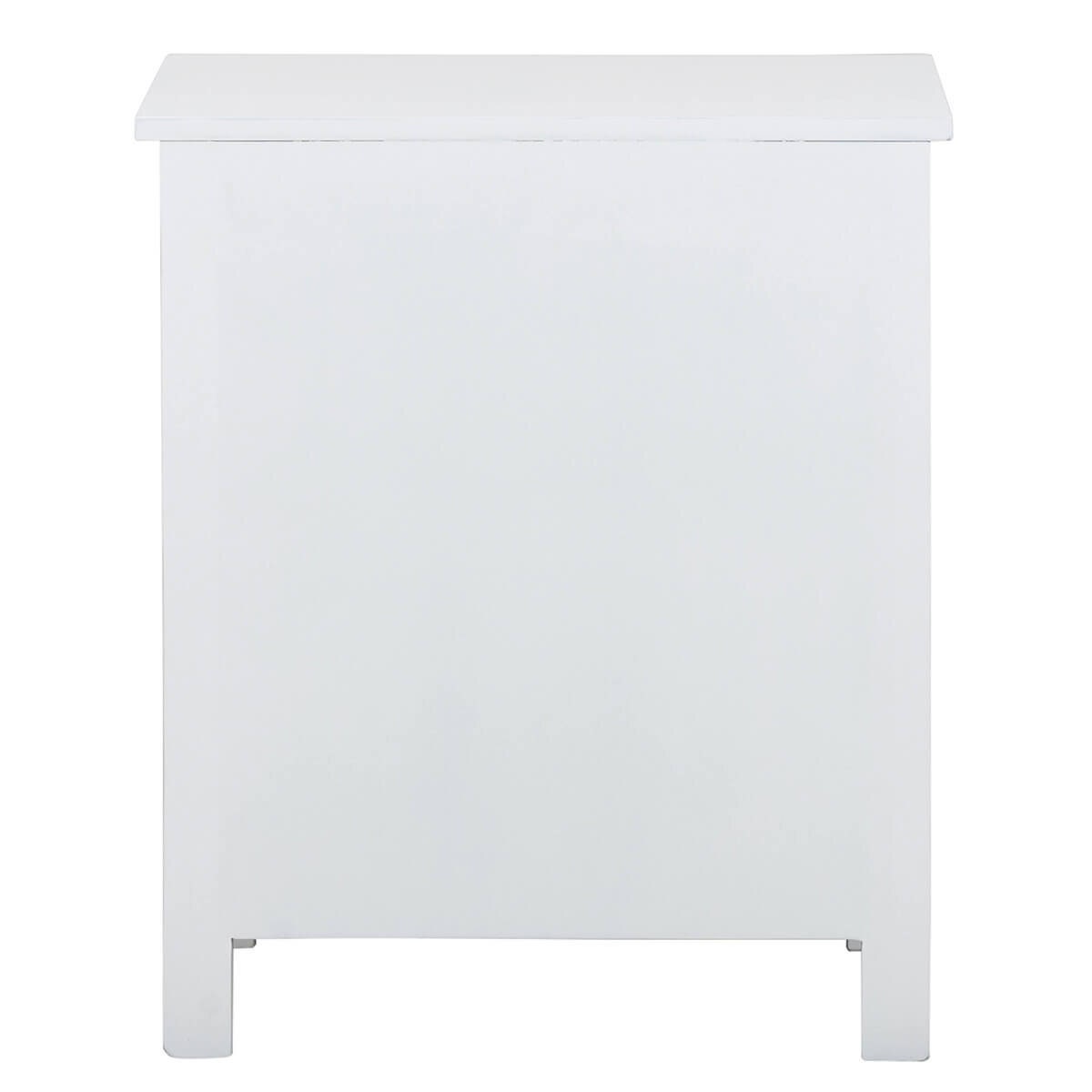 Ostro Furniture Sophia Bedside Table - White Rubberwood Timber - Arrives Fully Assembled - 20003000