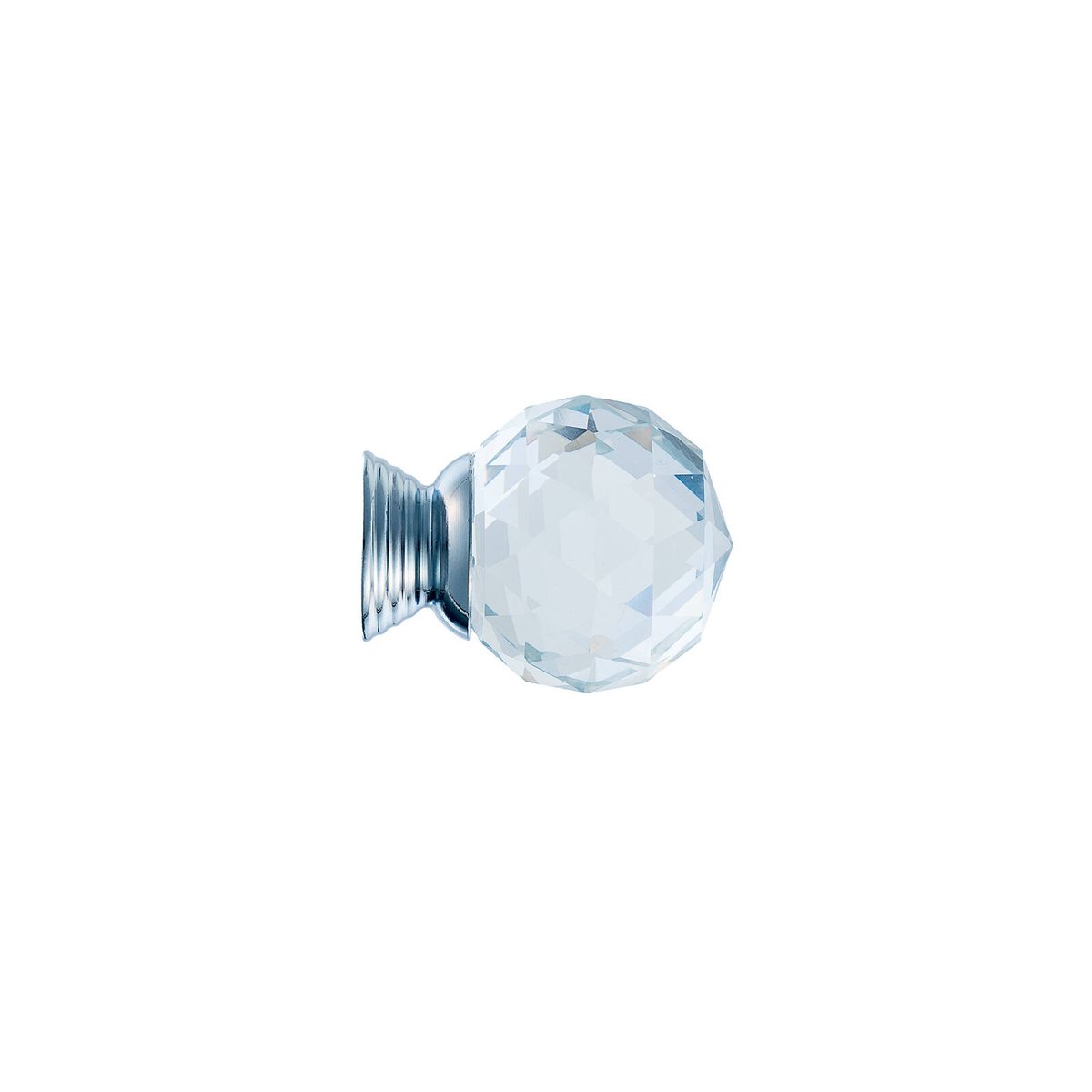 Taskmaster 30mm Crystal Steel Cabinet Knob 4 Pack