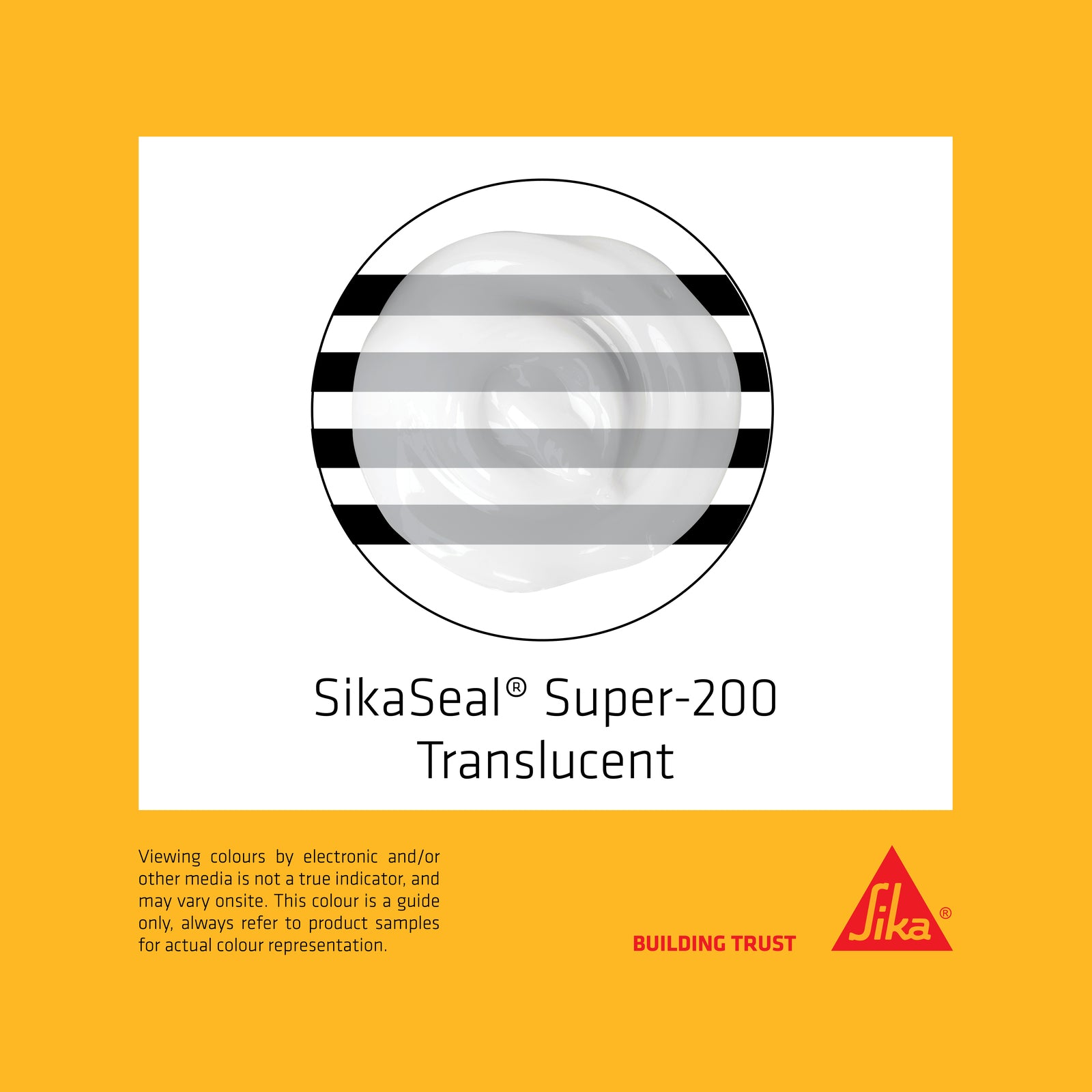 Sika Sikacryl Super 200 Gap Sealant 300ml, Translucent Acrylic Silicone Hybrid Paintable