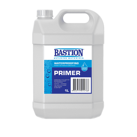 Bastion 1L Water Based Primer, Low VOC for Porous Walls & Floors, 8sqm Coverage