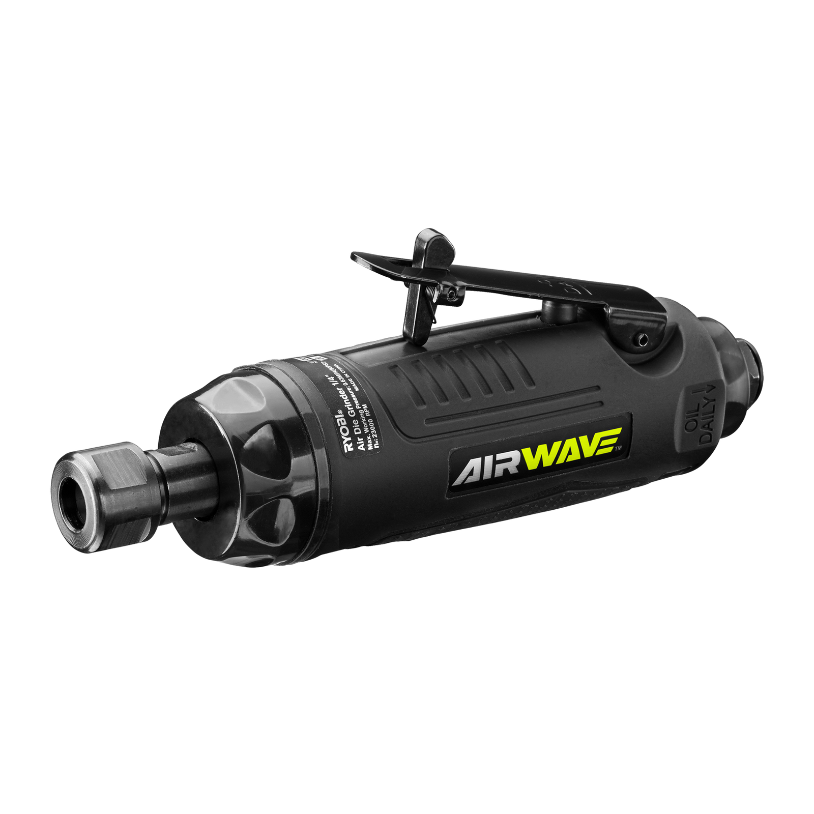 Ryobi Airwave 1/4" Air Die Grinder, Compact Body, Grey/Black RA-DG14-B