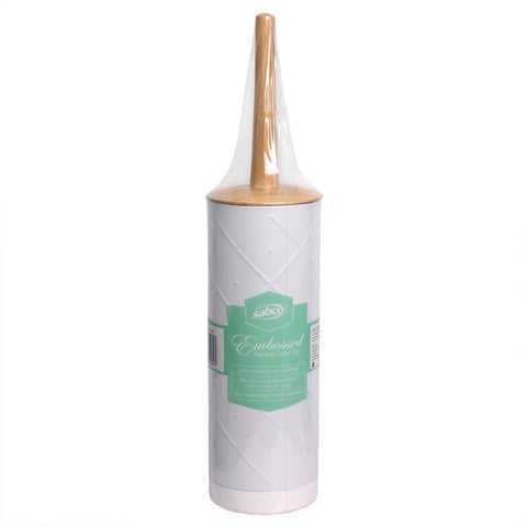 Sabco Toilet Set - 95mm x 400mm - White - Bamboo - Removable Base - SuperSaverAU - view 1