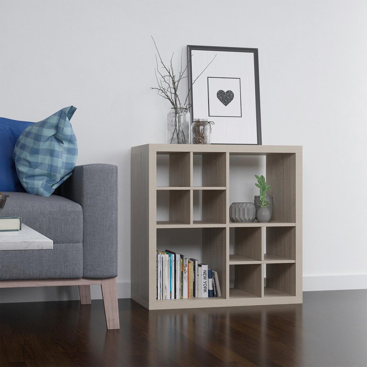 Flexi Storage Clever Cube Oak Divider Insert 335 x 385 x 335mm