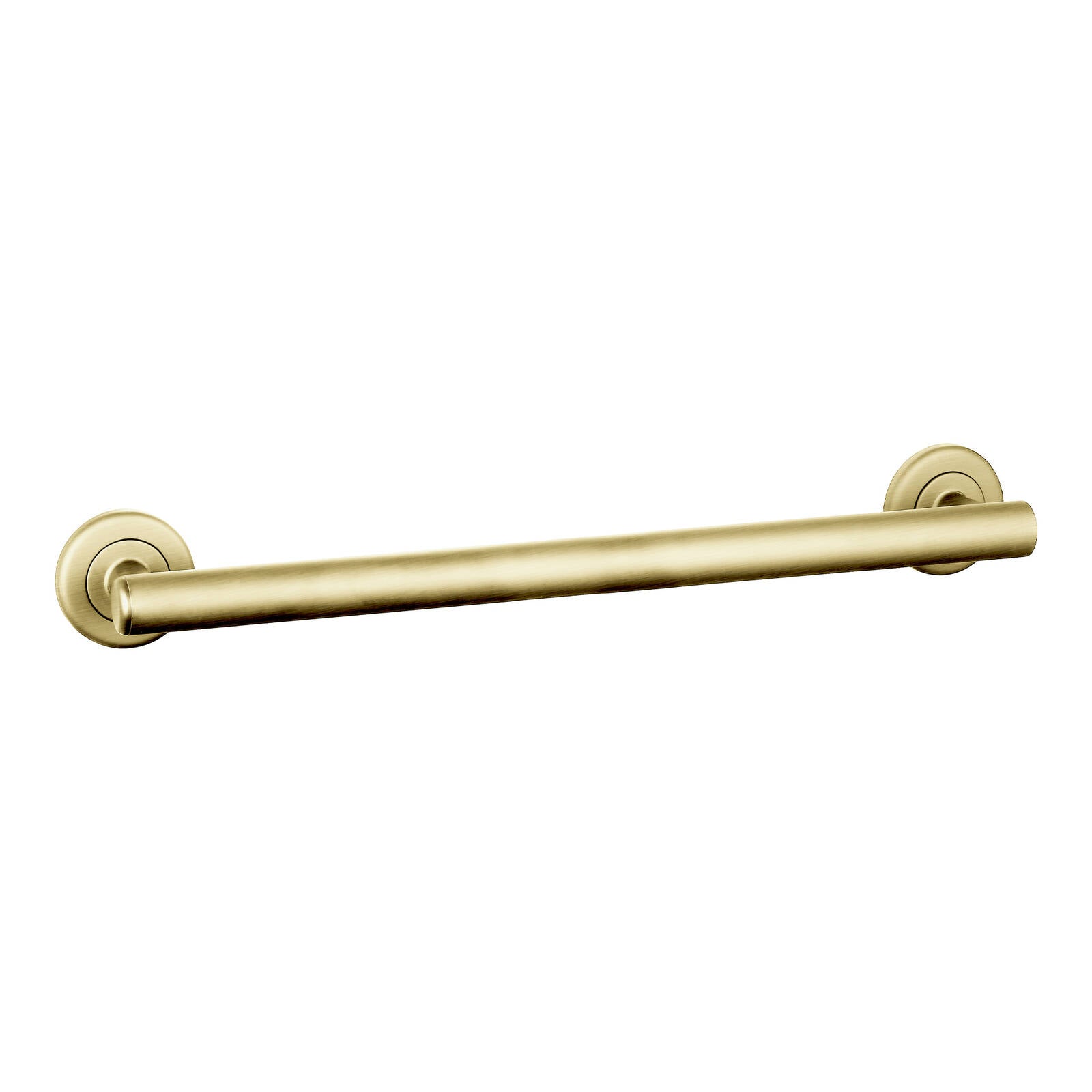 Evekare 600mm Brushed Brass Linear Grab Rail with Concealed Flange