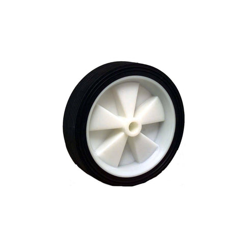 Move It 150mm Rubber Tyre - White Plastic Centre - Easy Install - 30kg Load - SuperSaverAU - view 1