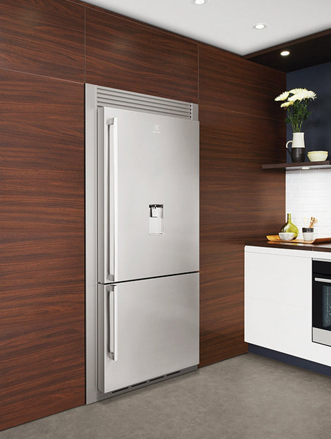 Electrolux 80cm brushed silver trim kit - premium built-in finish for Electrolux fridges - ETK8000