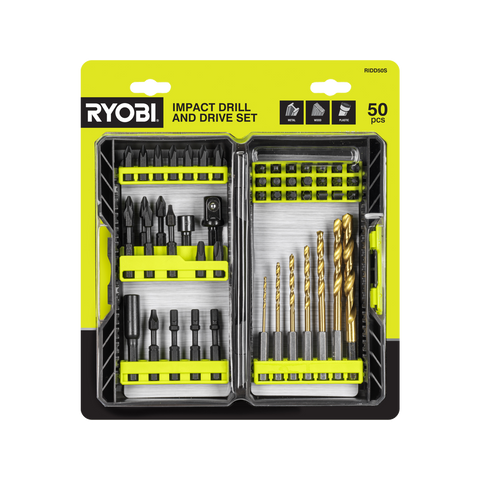 Ryobi 50 Piece Impact Drill and Drive Set