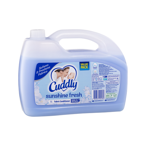 Cuddly 5L Sunshine Fresh Fabric Conditioner, Bulk Softener