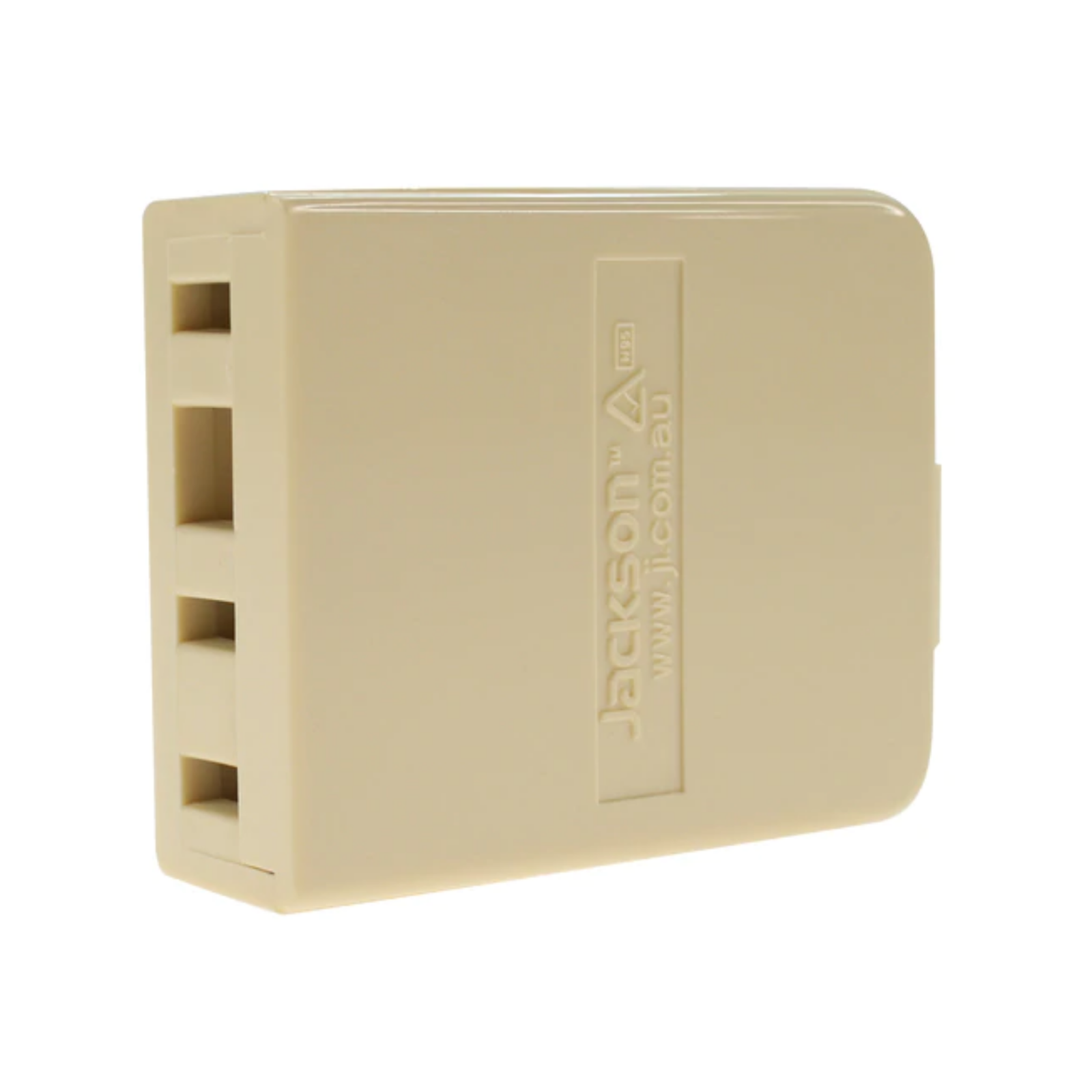 Jackson 610 to RJ12/45 Telephone Adaptor Plug - Beige, with RJ12 Reducer