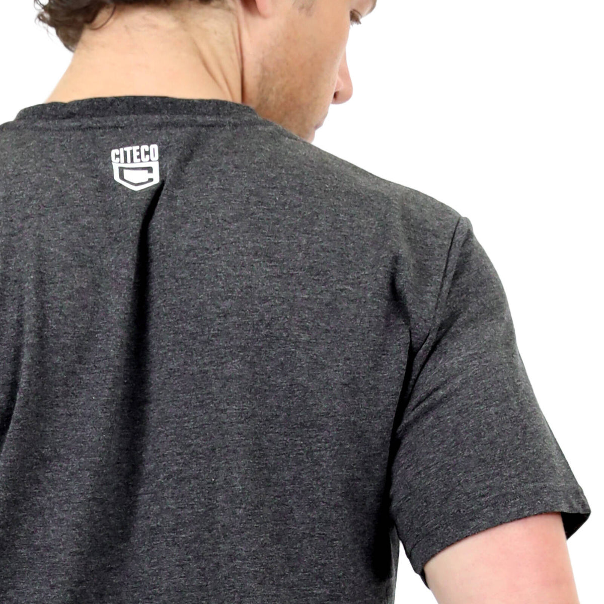 Citeco Charcoal Marle Tee - Men's Cotton/Polyester T-Shirt, 2X-Large