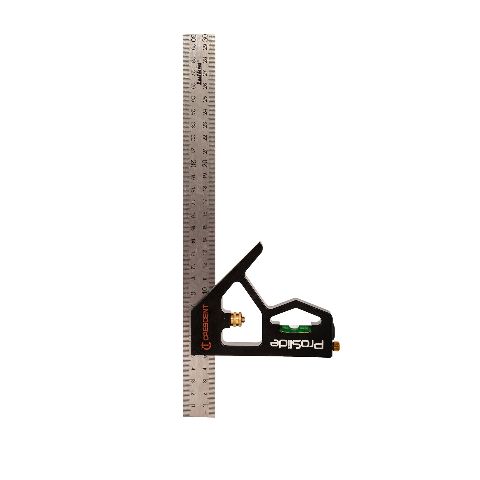 Crescent Lufkin 300mm Aluminium Combination Square, Stainless Steel Rule, Spirit Vial