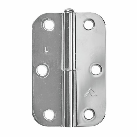 Pinnacle Lift Off Radius Hinge - 90mm - Chrome Plated - Left Hand - SuperSaverAU - view 1