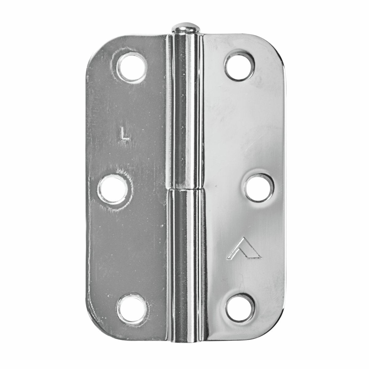 Pinnacle 90mm Chrome Plated Single Lift Off Radius Hinge - Left Hand