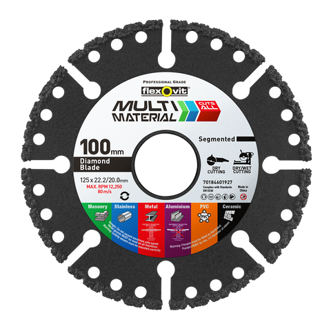 Flexovit Diamond Multi Blade 100mm Dry Cutting Extreme Life - SuperSaverAU - view 1
