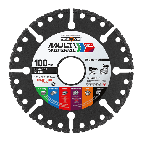 Flexovit 100mm Dry Cutting Diamond Multi Blade