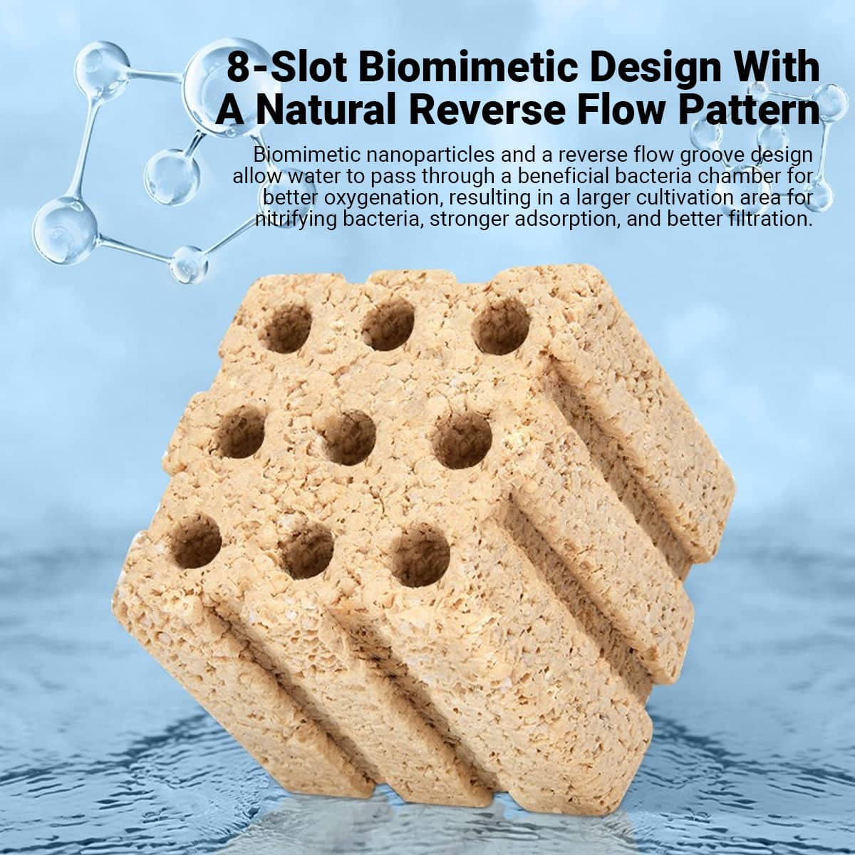 3D Bacterial Cultivation Cubes for Aquarium Bio Filter Media, Pack of 10 - view 5