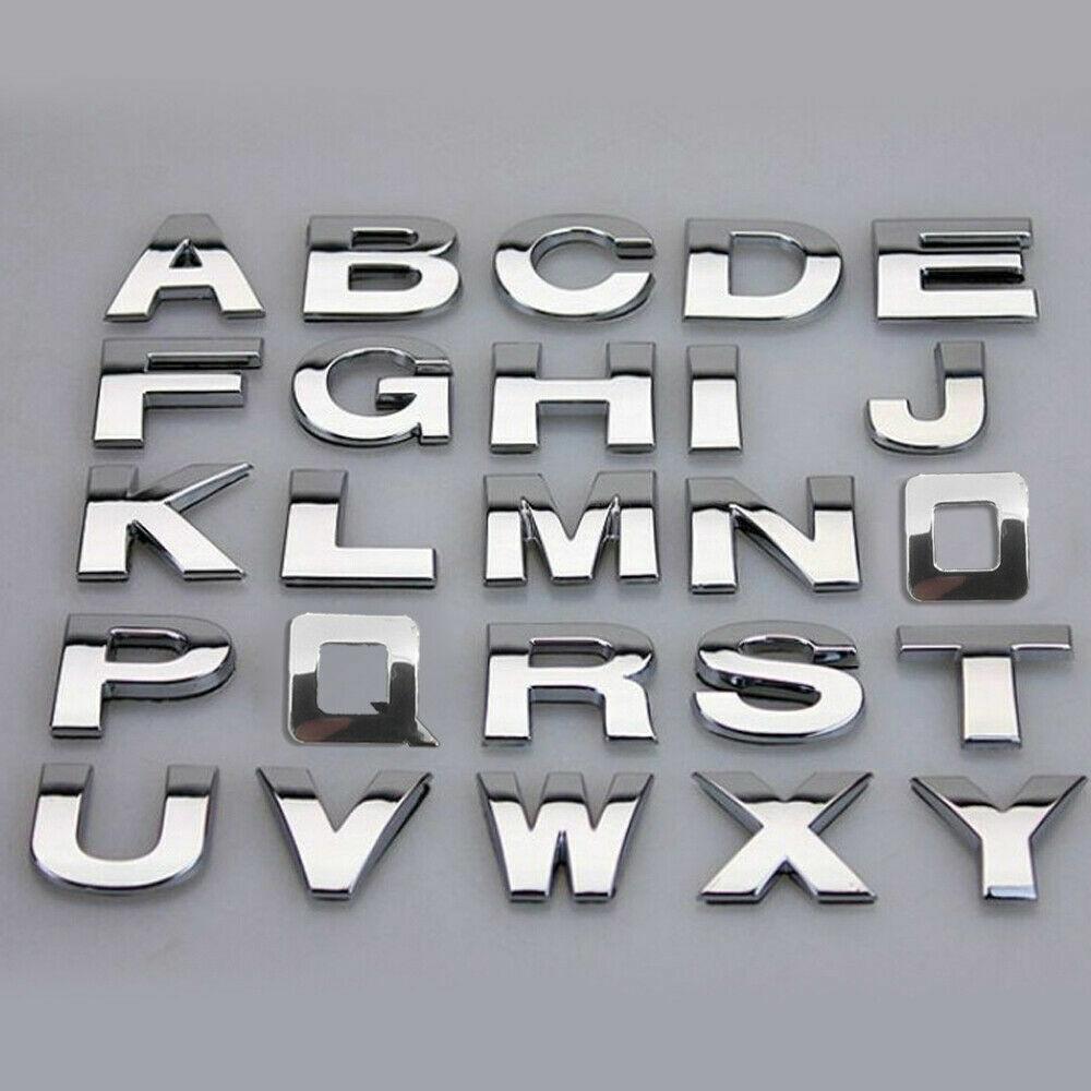 3D Car Letter Badge Self-Adhesive Emblem - Red Letter T - view 9