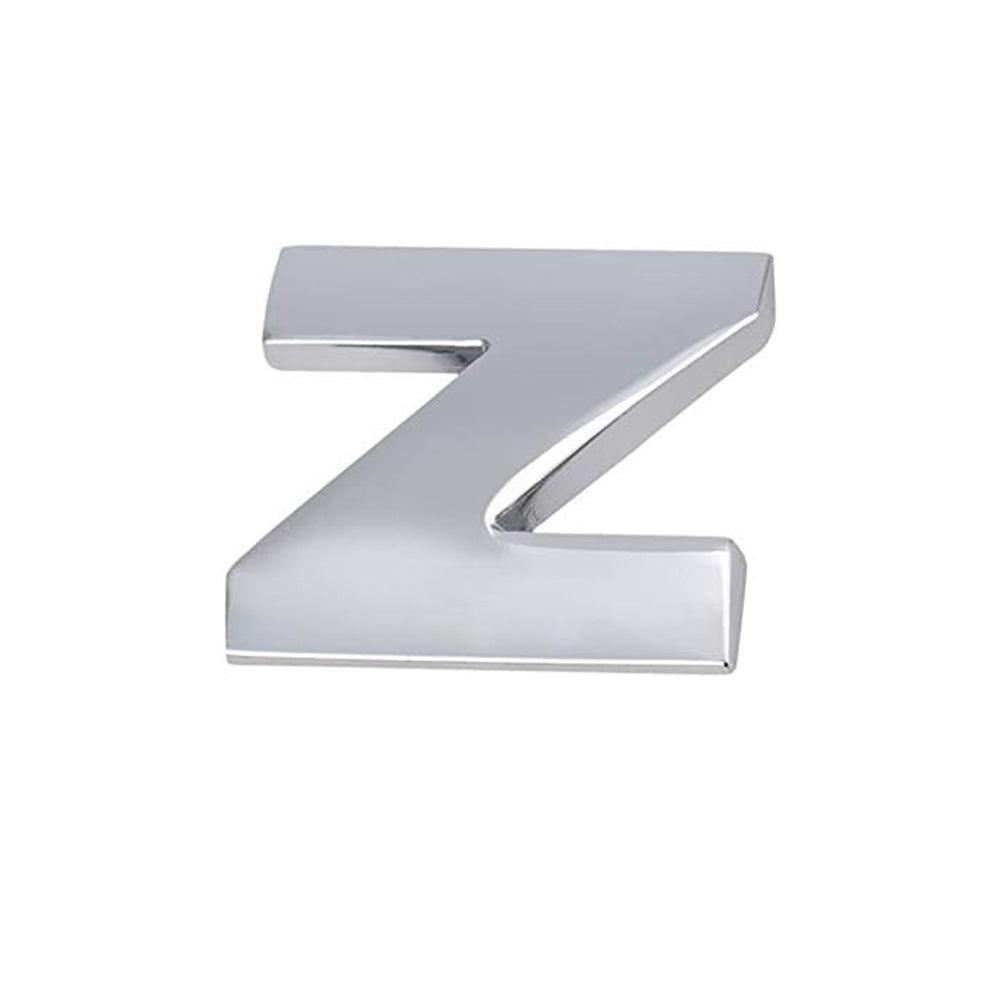3D Chrome Car Letter Badge Self-Adhesive Emblem - Letter Z