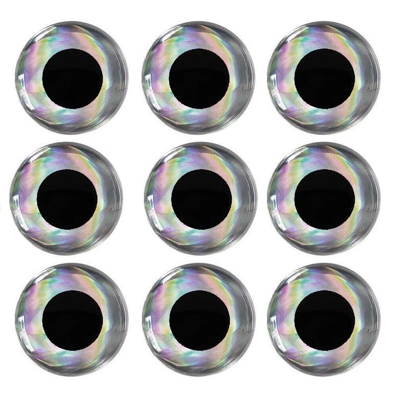 3D Holographic Fishing Lure Eyes - 5 mm, Silver, Pack of 100 - view 3